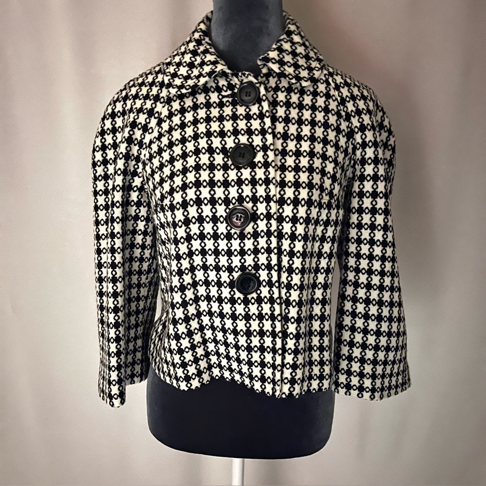 Briggs New York Black and White Checked Jacket